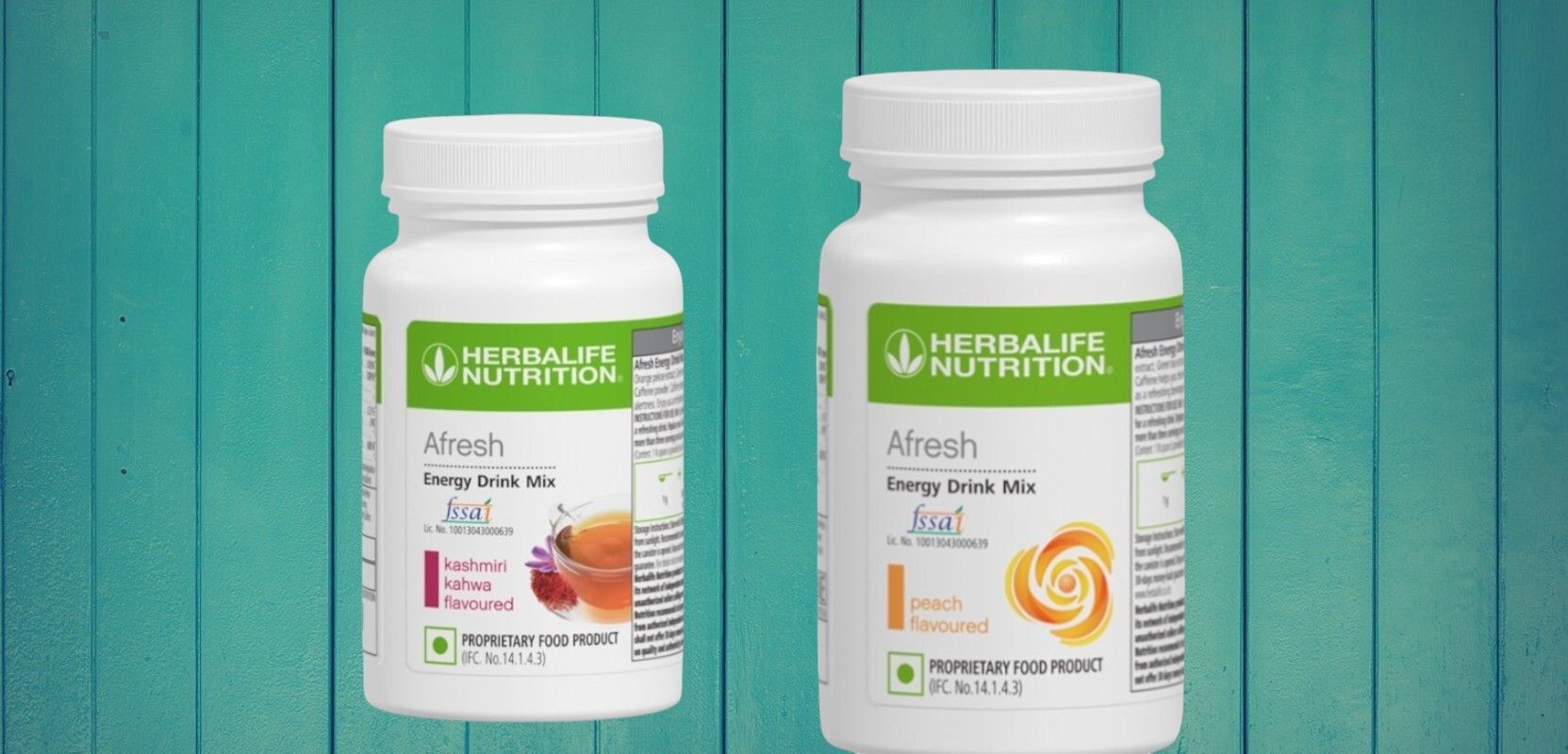 HERBALIFE ENERGY DRINK - KASHMIRI KAHWA & PEACH AFRESH 2 PACK COMBO KASHMIRI KAHWA, PEACH Powder-image-25