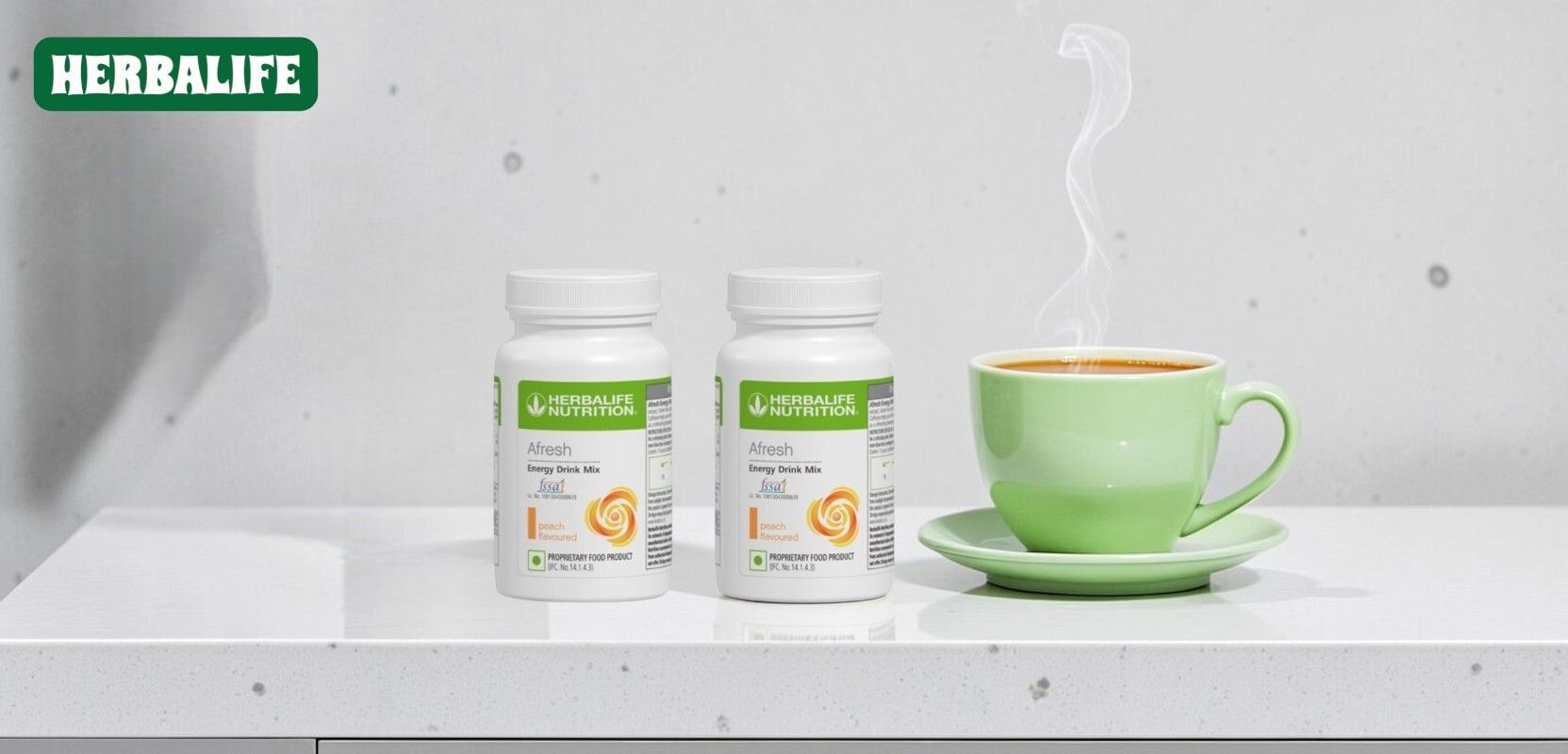 fitrams (HERBALIFE AFRESH ENERGY DRINK- PEACH 2 PACK,) PEACH Powder-picture-33