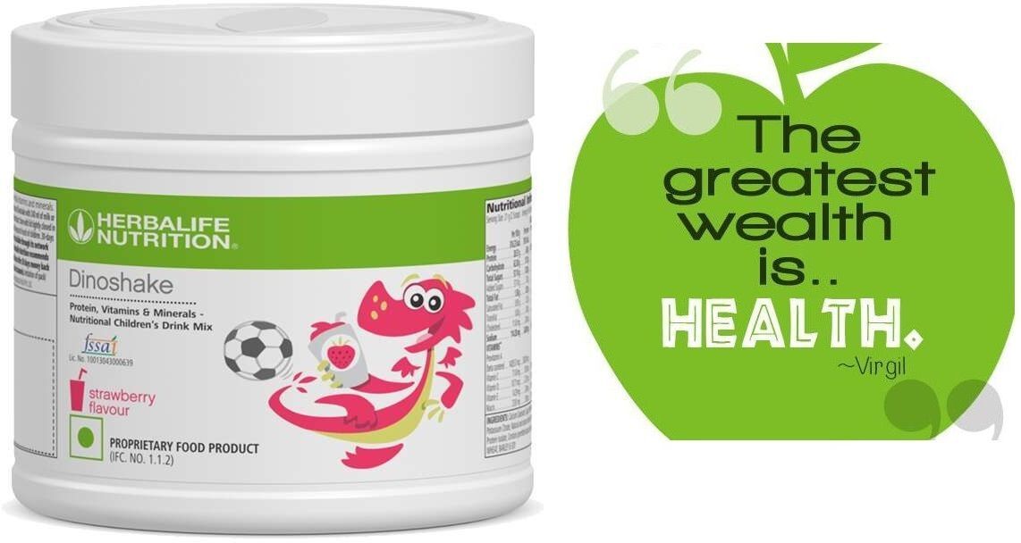 herbalife HERBAL DINO SHAKE STROWBERRY 200GM CHILD DIGESTIVE HEALTH | STROWBERRY Powder-picture-31