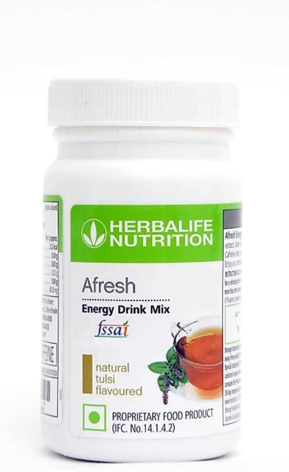 Nutrition NEW-AFRESH Protein Blends Energy Drink Mix - Tulsi Flavour (50 g) Tulsi Powder-image-8