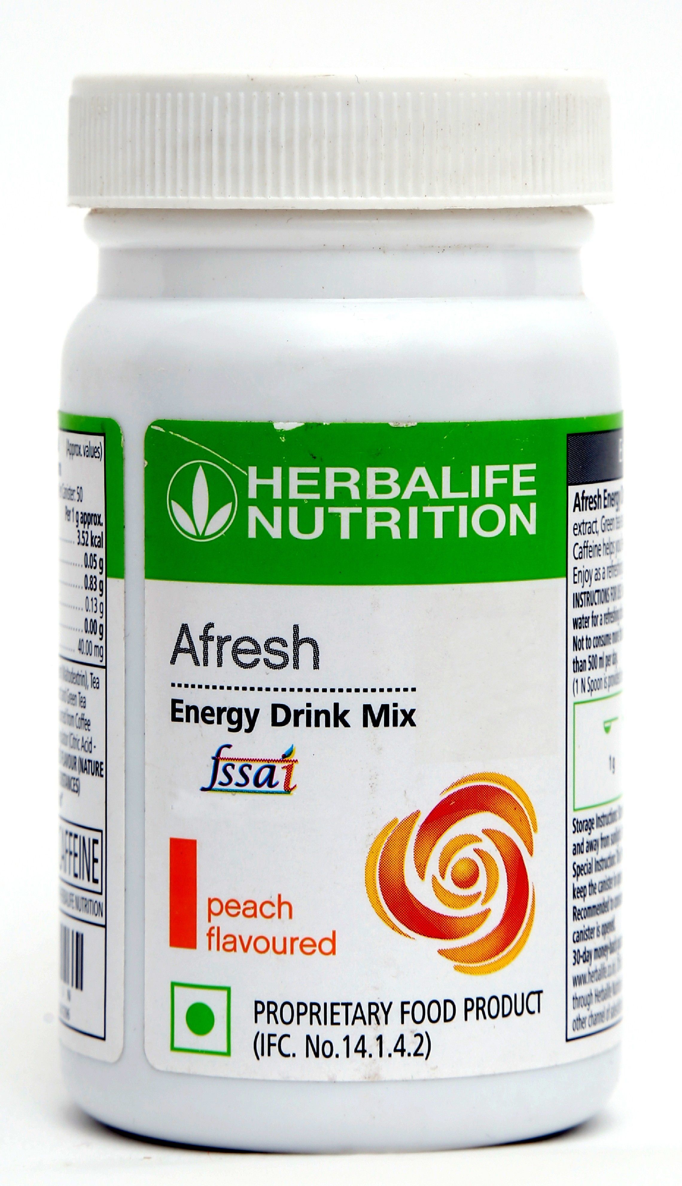 HN - AFRESH Energy Drink Mix Peach 50 gm For Fast Weight loss Peach Powder-image-3