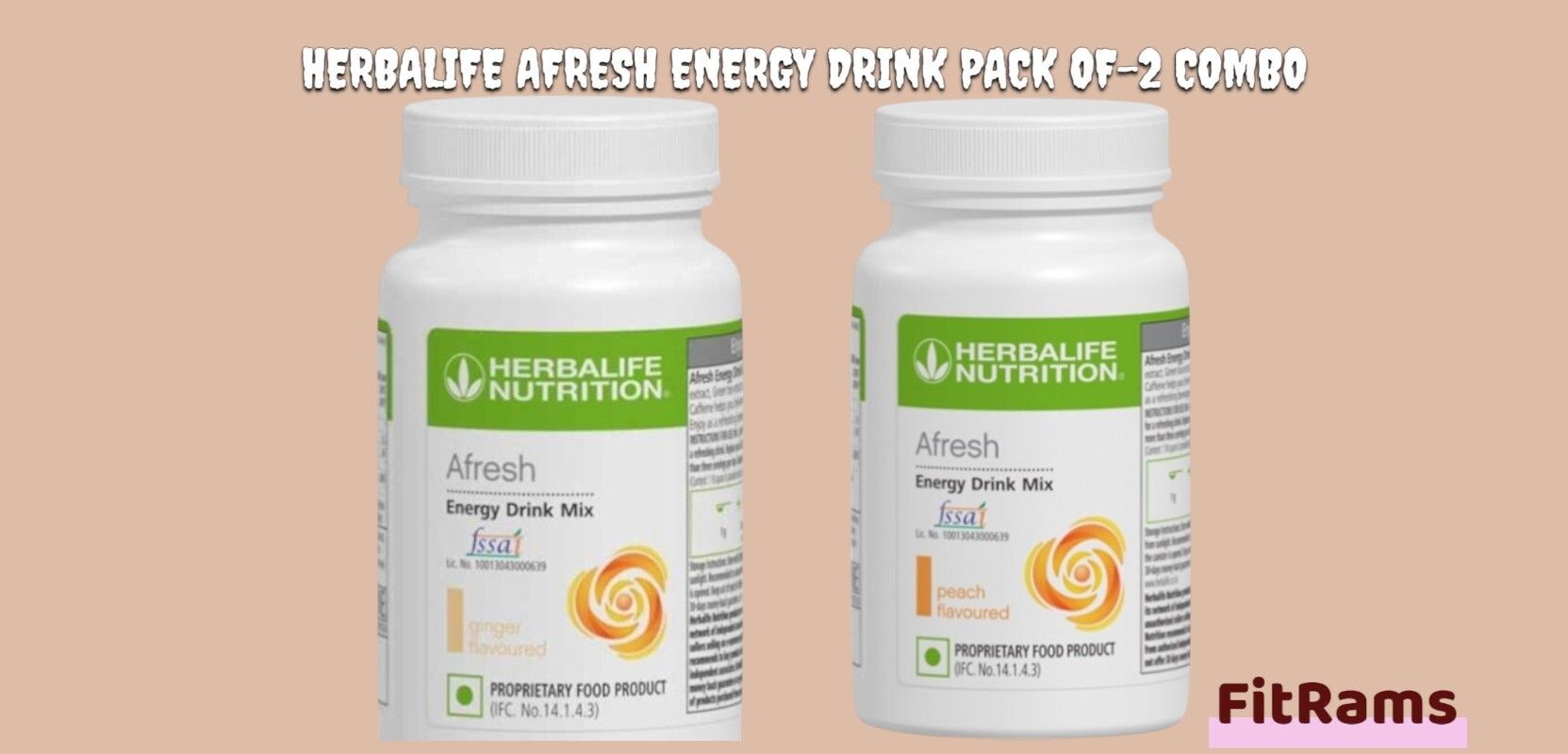 HERBALIFE GINGER/PEACH AFRESH PACK OF 2, GINGER, PEACH Powder-image-7
