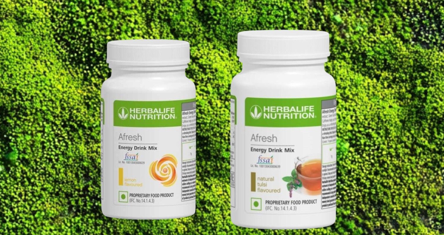 HERBALIFE AFRESH ENERGY DRINK-LEMON & TULSI AFRESH2PCK LEMON, TULSI Powder-image-38