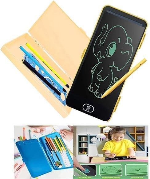 nunki trend Writing Tablet Pencil Case for Kids – 2 in 1 LCD Digital Slate for Kids-picture-20
