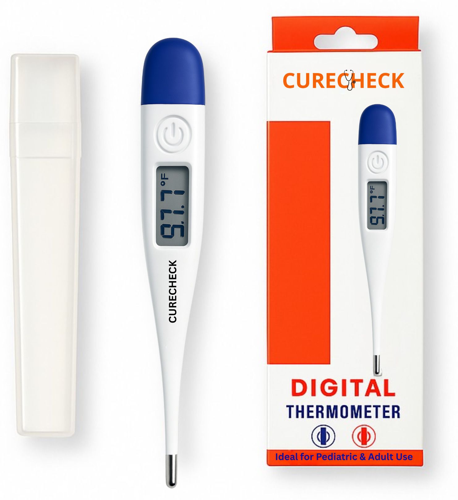 curecheck Advanced Digital Thermometer | Quick & Accurate Fever Detection | Waterproof Design | Auto Shut Off | Suitable for All Ages Thermometer-image-44