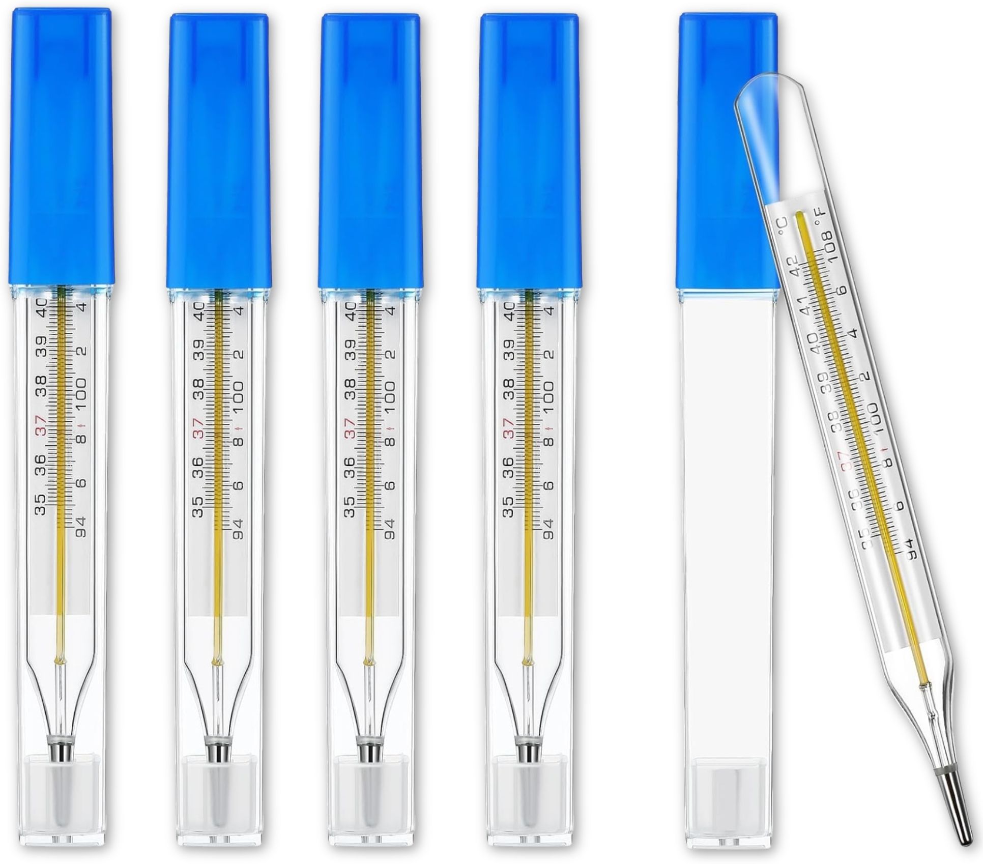 HCG Healthcure generation Accurate Clinical Mercury Thermometer for Fever Adults Kids Pack of 5 Manual Clinical Thermometer for Accurate Fever Measurement Thermometer-image-28