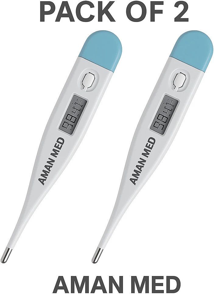 Aman Med AN01 Digital Thermometer (Pack of 2) Thermometer (White) Thermometer-image-33