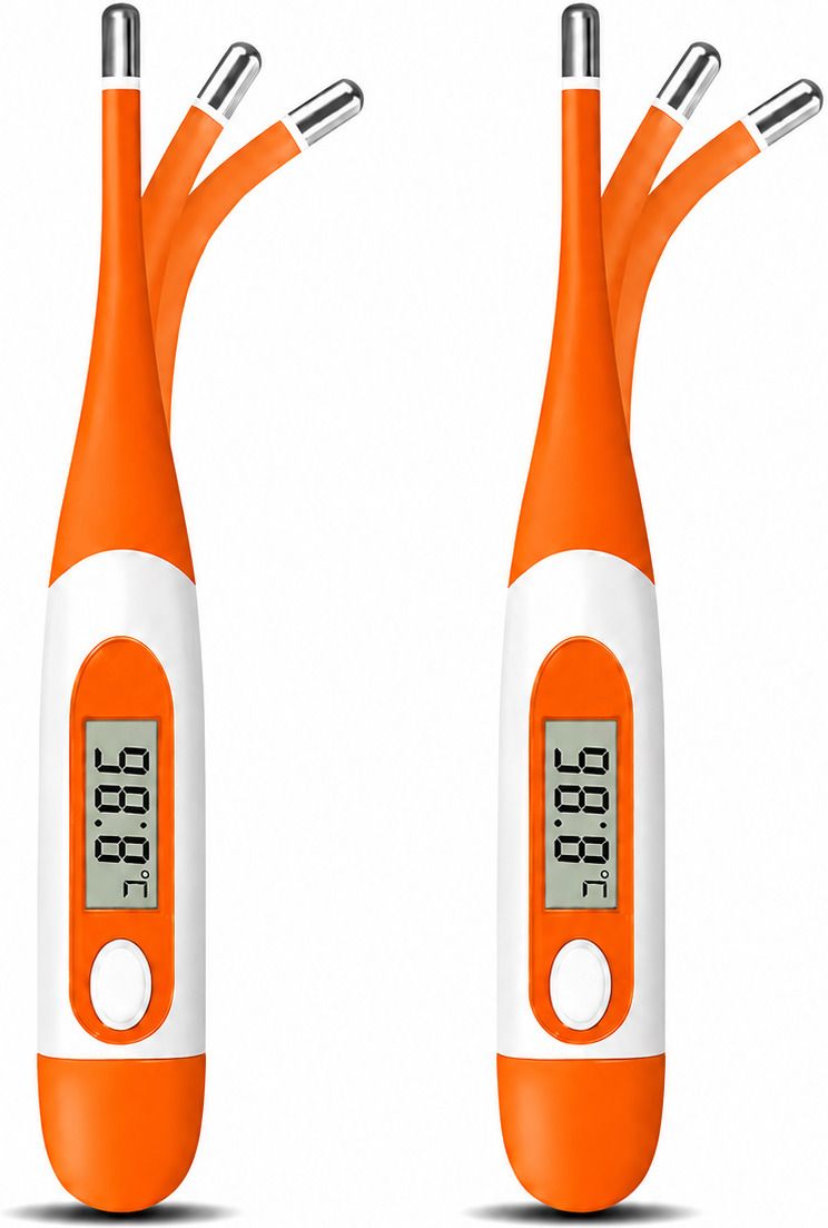 ORANCLE CARE Waterproof Digital Thermometer for Kids & Adults Flexible Digital Thermometer Pack of 2pc Thermometer-image-12