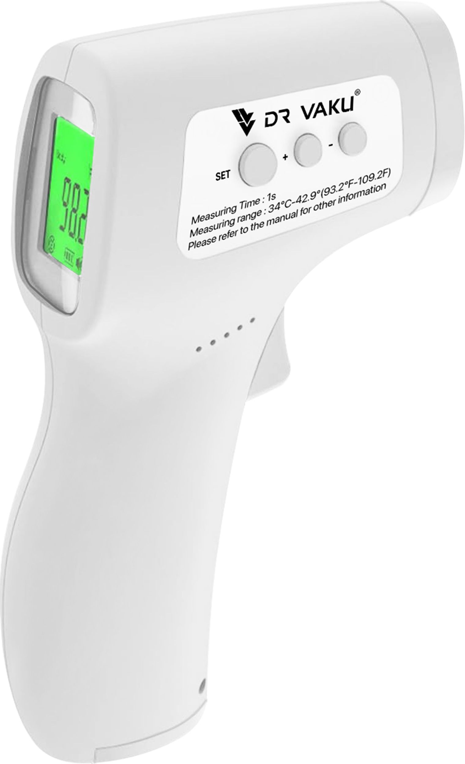 DR VAKU Infrared Digital Thermometer For Fever, Non-Contact Laser Infrared Thermometer Temperature Gun [Battery Included] Thermometer-image-43
