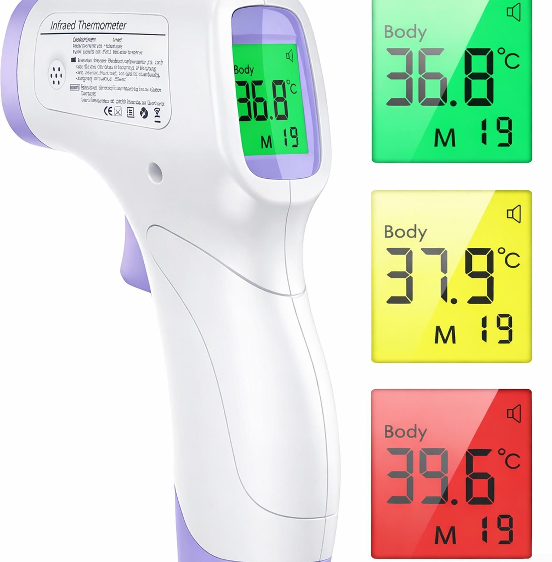 Colorsole Infrared Digital Thermometer For Body And Baby Food Resolution Infrared Thermometer Multi-Purpose Wide Range Non-Contact Thermometer Thermometer-image-21