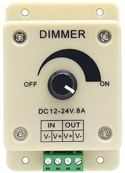LED Light Dimmer Switch Dimming Brightness Controller for Strip 12 V to 24v 8A 8 A Rotary Dimmer