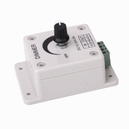 Dimmer LED Light Switch Dimming Brightness Controller for Strip 12 V to 24v 8A 8 A Rotary Dimmer