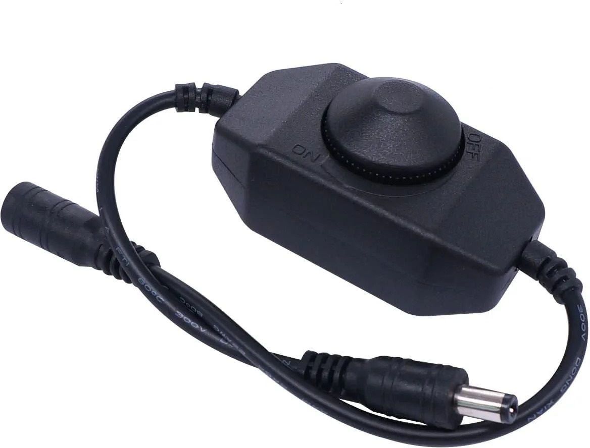 LED Strip Lights Dimmer DC12V-24V Rotary Dimmer Switch for LED Strip Lights 2 A Rotary Dimmer
