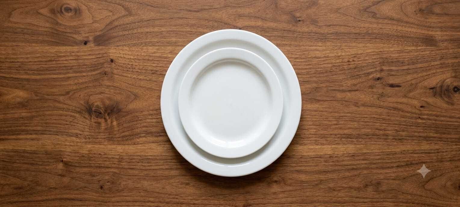 Pack of 12 Melamin SDR ENTERPRISES full and half white glossy marble combo plate pack of 12 Dinner Set-picture-33