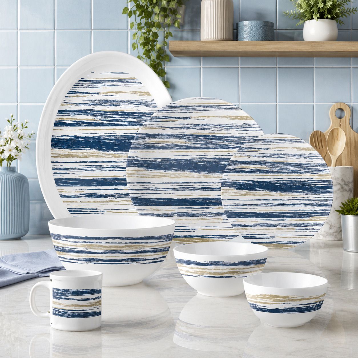 Pack of 33 Opalware 100% food grade Dinner Set-image-11