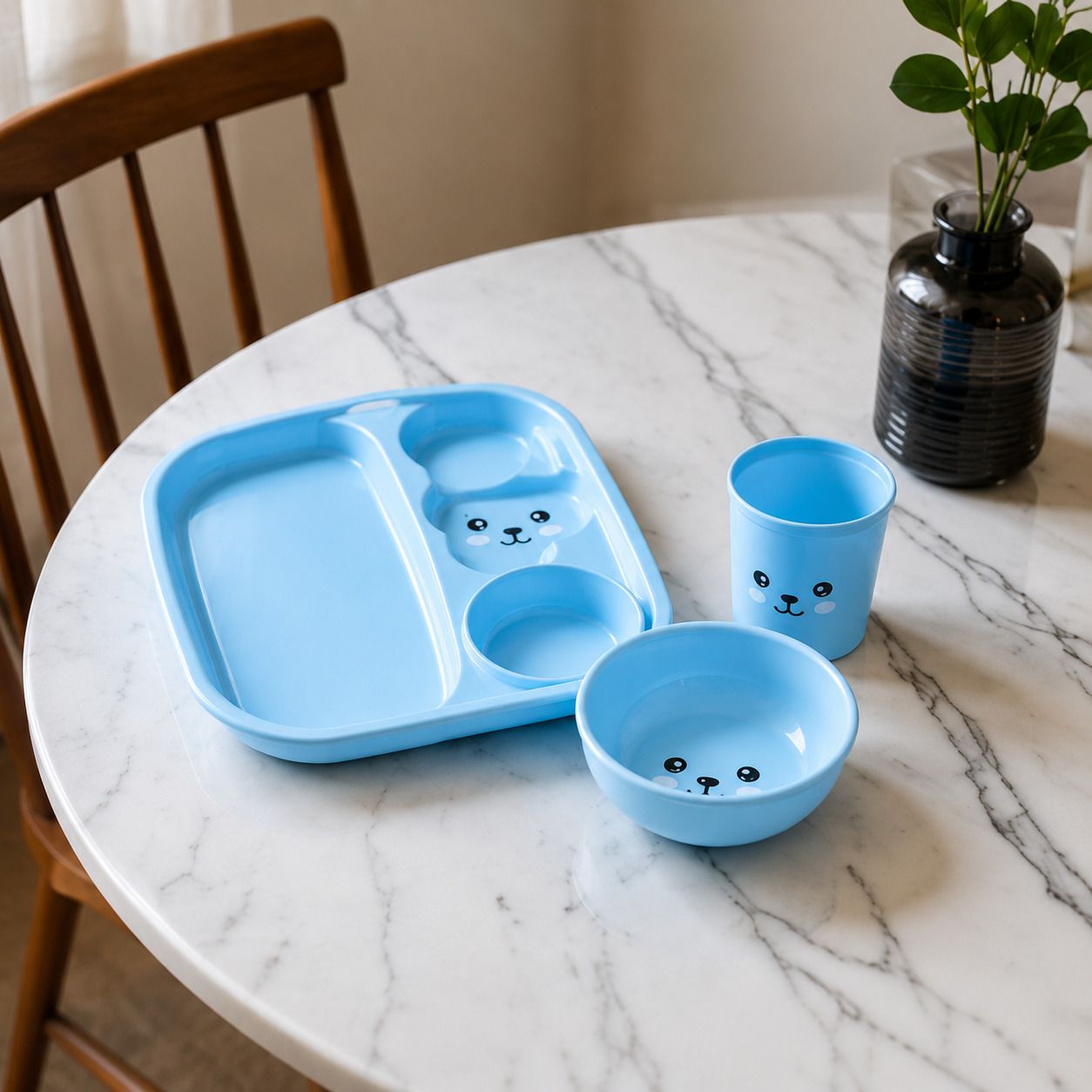 ipke Plastic, PP (Polypropylene) Kids Dinner Set for Boys & Girls | BPA Free Food Grade PP Material | Dinner Set-picture-18