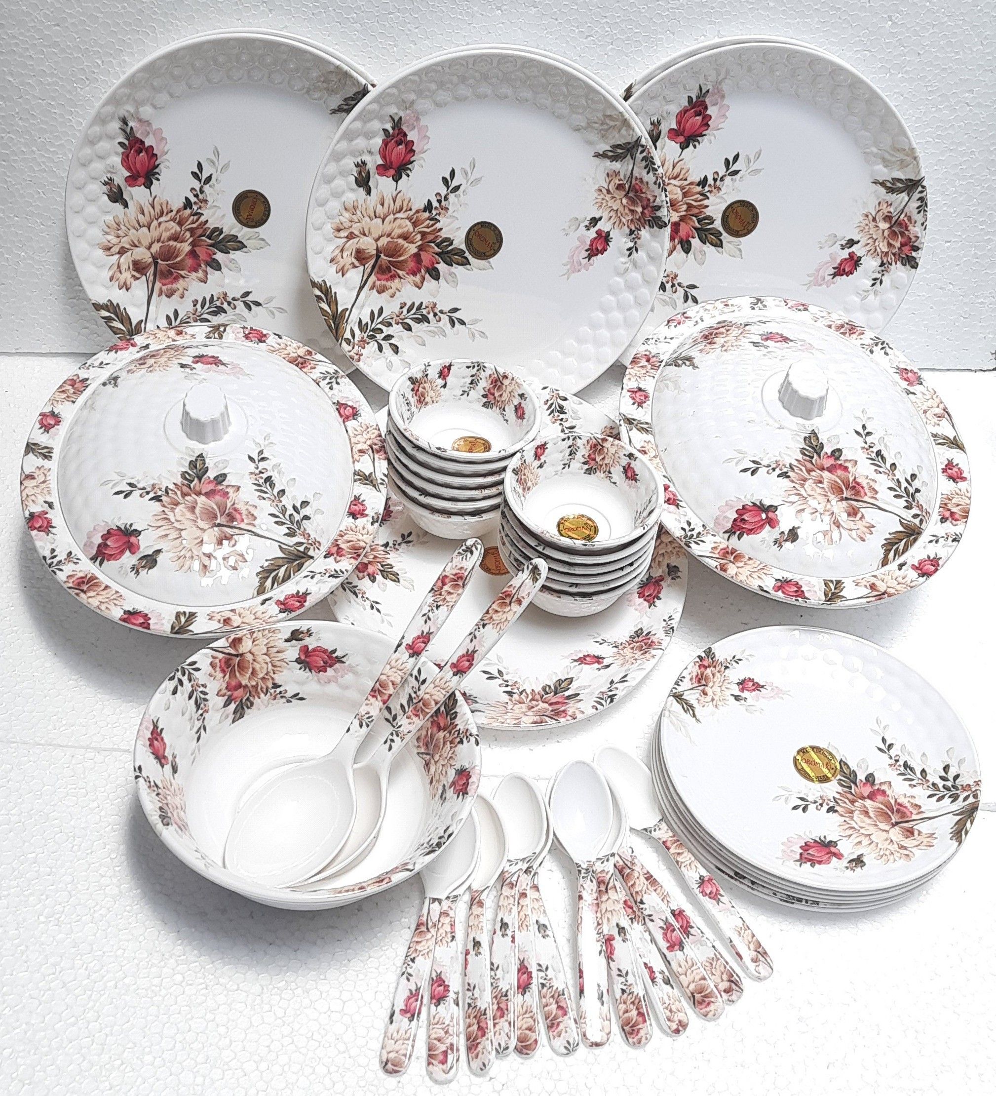 radhe crockery Pack of 44 Melamin OROMAX Dinner Set-picture-33