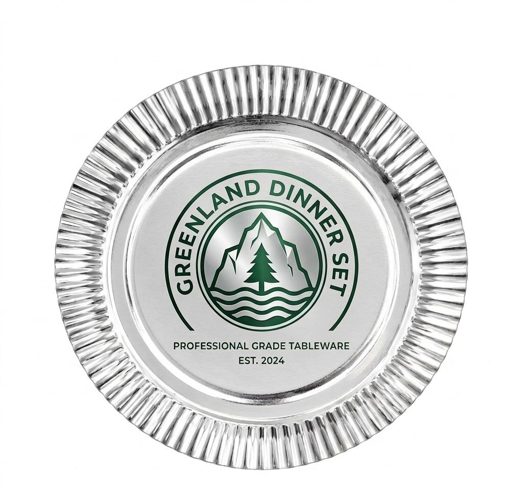 greenland dinner set Pack of 100 Paper plate, Disposal Dinner Set-picture-16