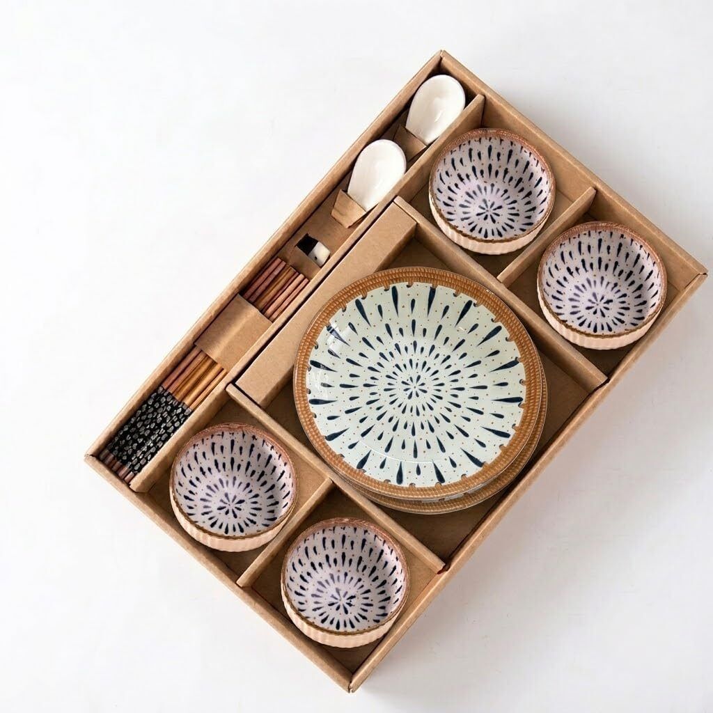 Pack of 14 Ceramic Dinner Set-image-44