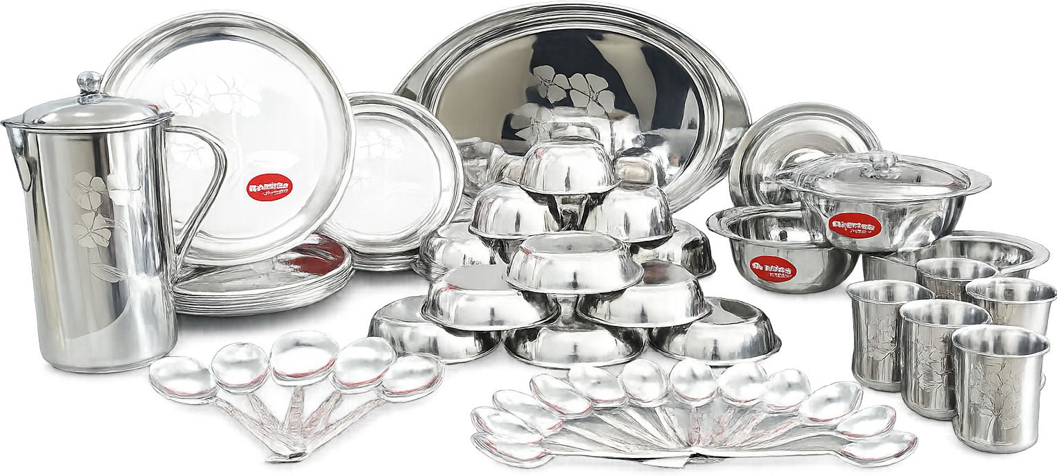 Pack of 51 Stainless Steel GLOBAL FLAME Dinner Set-picture-34