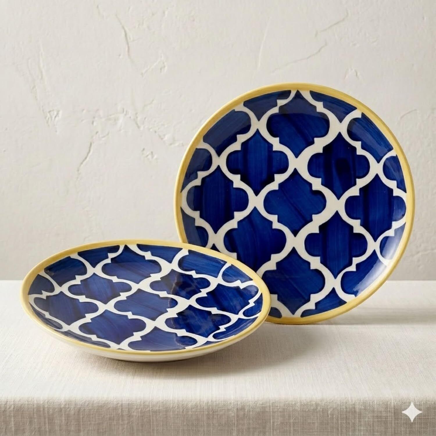 arqivo YN-NBD_CR_PLATE_ B(18.5CM)-BLUE-002 Dinner Plate-picture-14