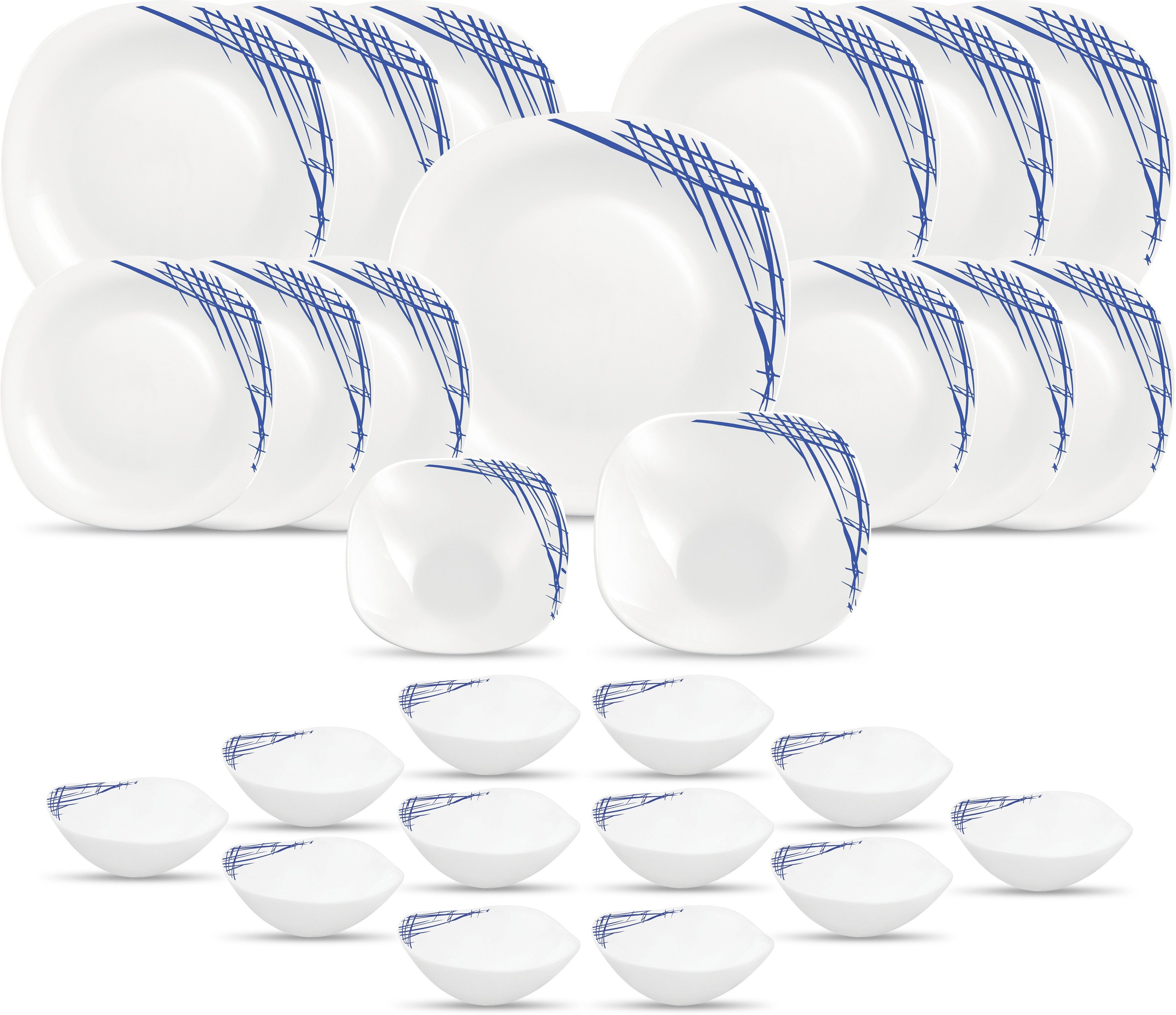 Pack of 27 Opalware Dinner Set-image-14