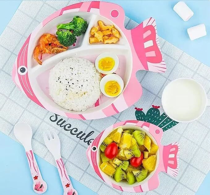 Plastic Fish Tableware Set Dinner Set-image-21