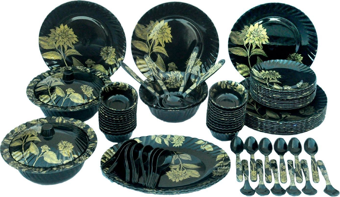 radhe crockery Pack of 84 Melamin Dinner Set-picture-34