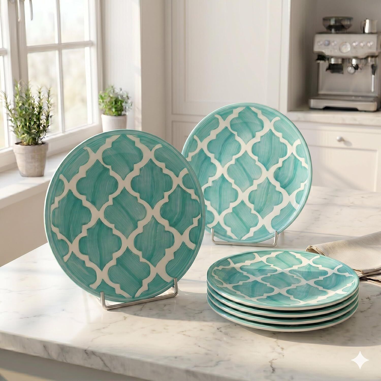 arqivo YN-NBD_CR_PLATE_B(20.5CM)-GREEN-006 Dinner Plate-picture-46