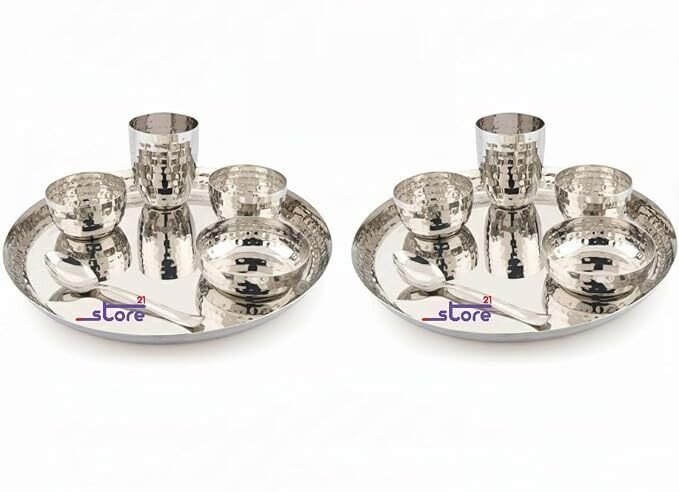 store21 Pack of 2 Stainless Steel Stainless Steel Dinner Set Dinner Set-picture-40