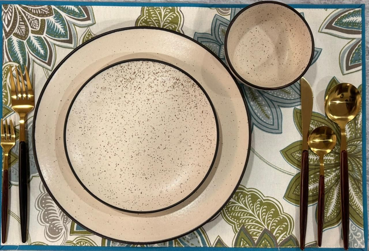 Pack of 3 Stoneware Sand Speckle Dinner Set (Set of 3) Dinner Set-image-45