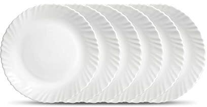 treandcard Pack of 6 Opalware ?Dinner Plate Dinner Set-picture-10