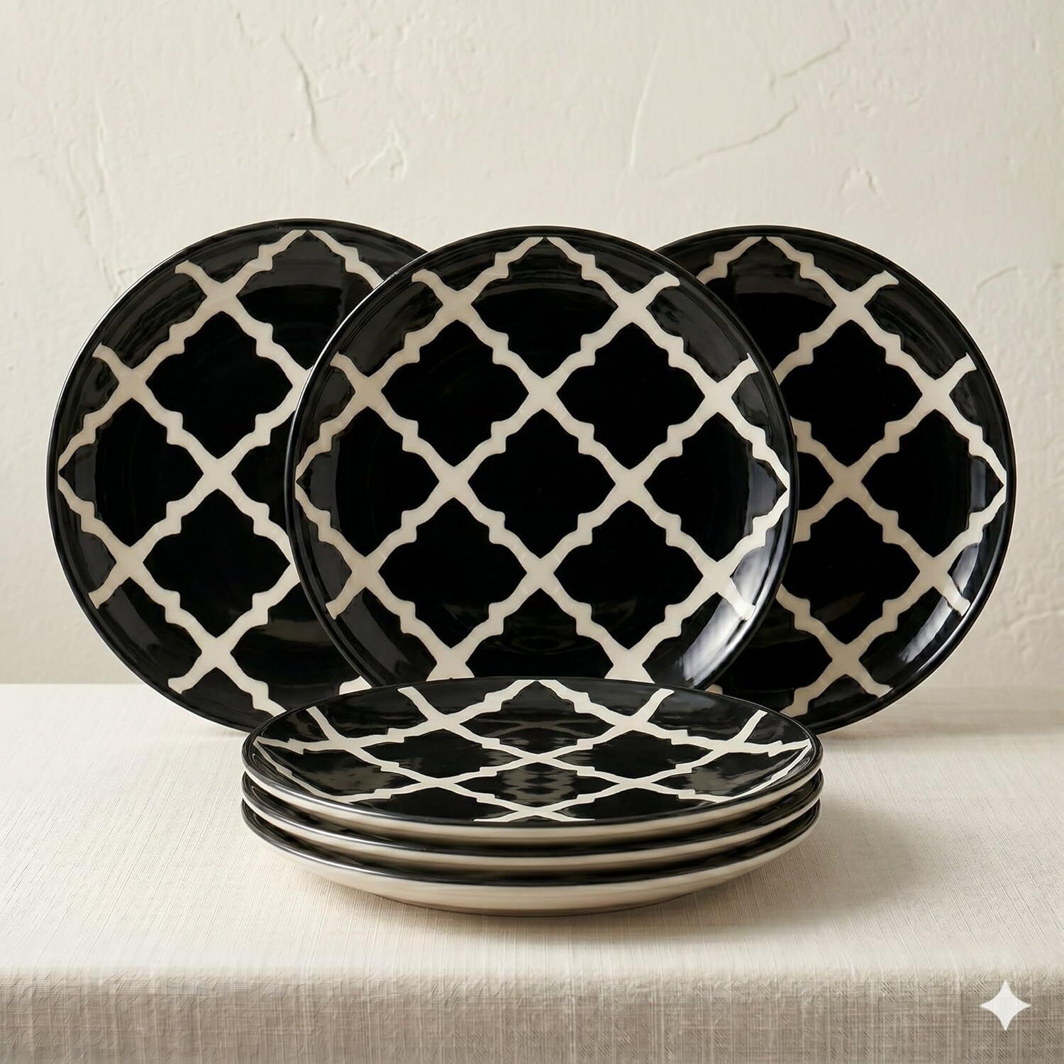 arqivo YN-NBD_CR_PLATE_B(18.5CM)-BLACK-006 Dinner Plate-picture-21