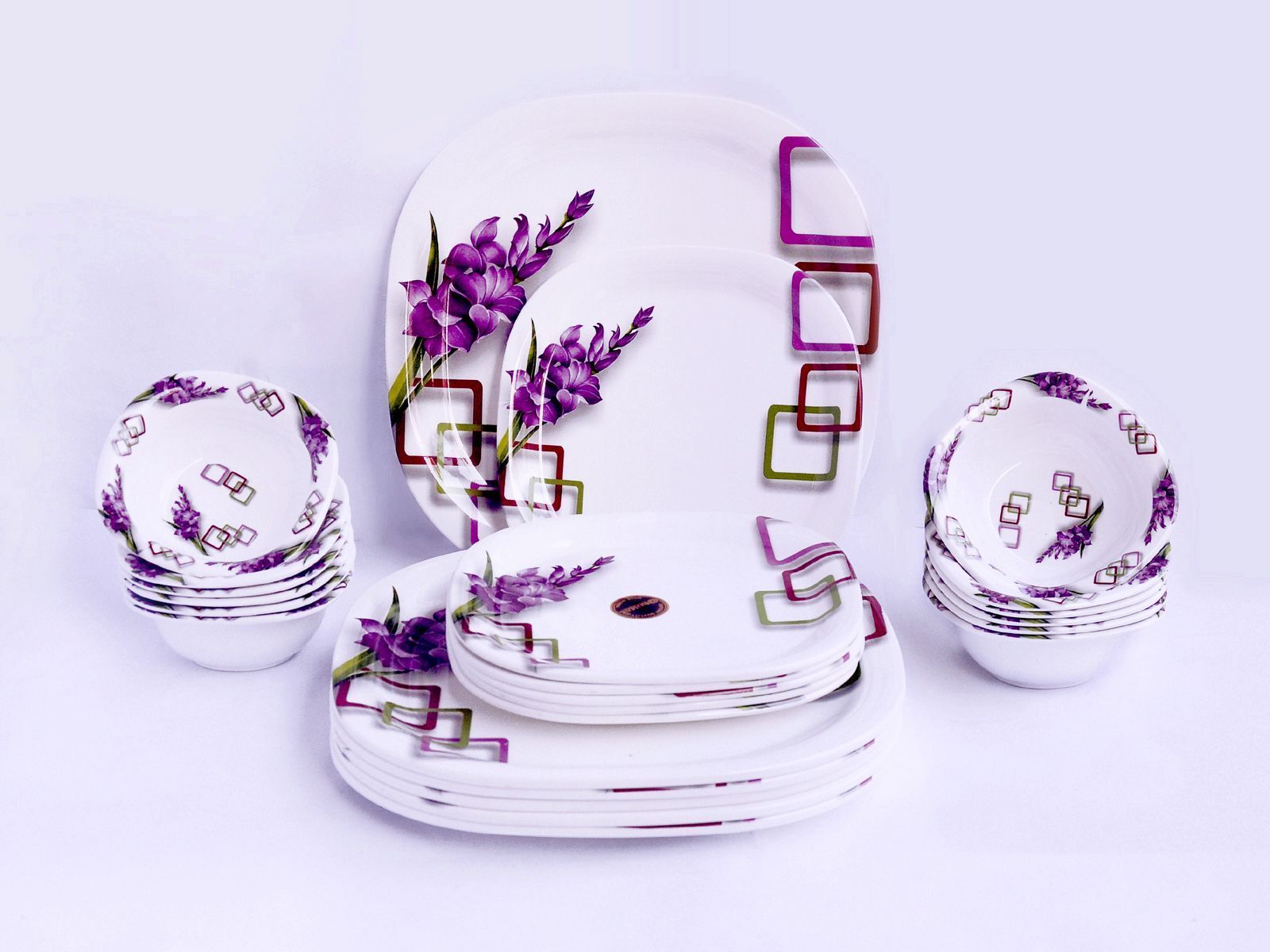 radhe crockery Pack of 44 Melamin Dinner Set-picture-43