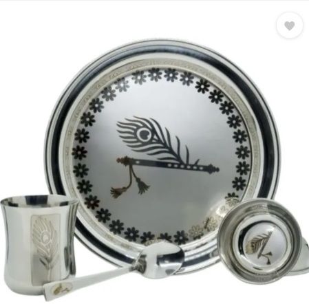 Pack of 5 Stainless Steel Dinner Set-image-16