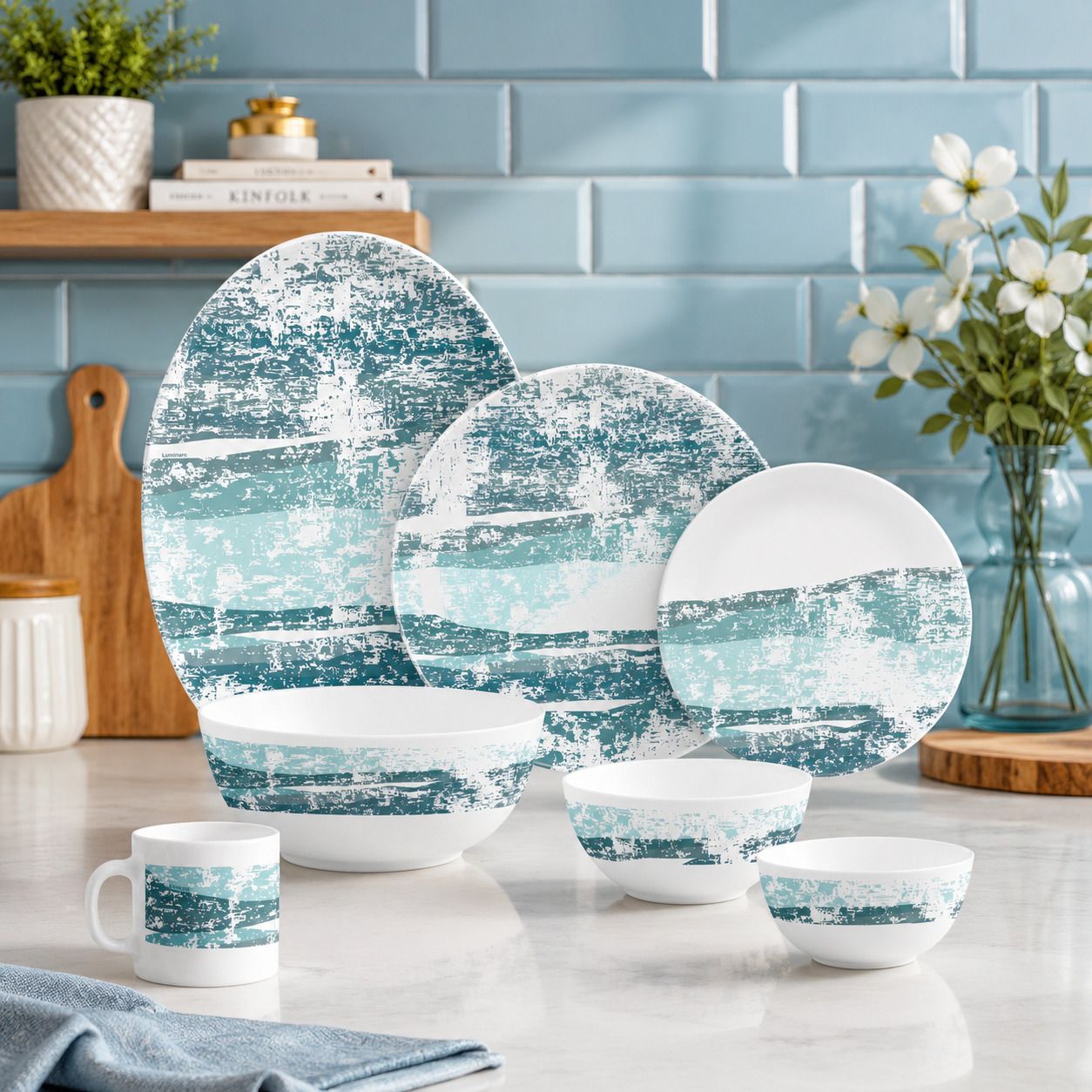 Opalware 100% food grade Dinner Set-image-14