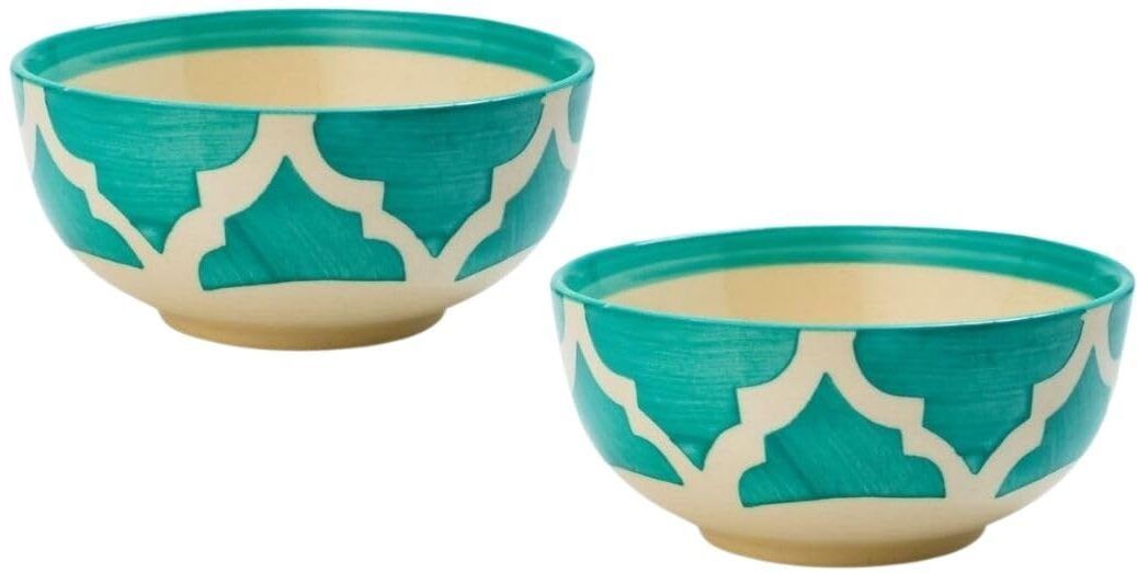 Pack of 2 Ceramic 125 ml Bowls, Cereal Bowls, Dishwasher and Microwave Safe Bowl Dinner Set-image-35