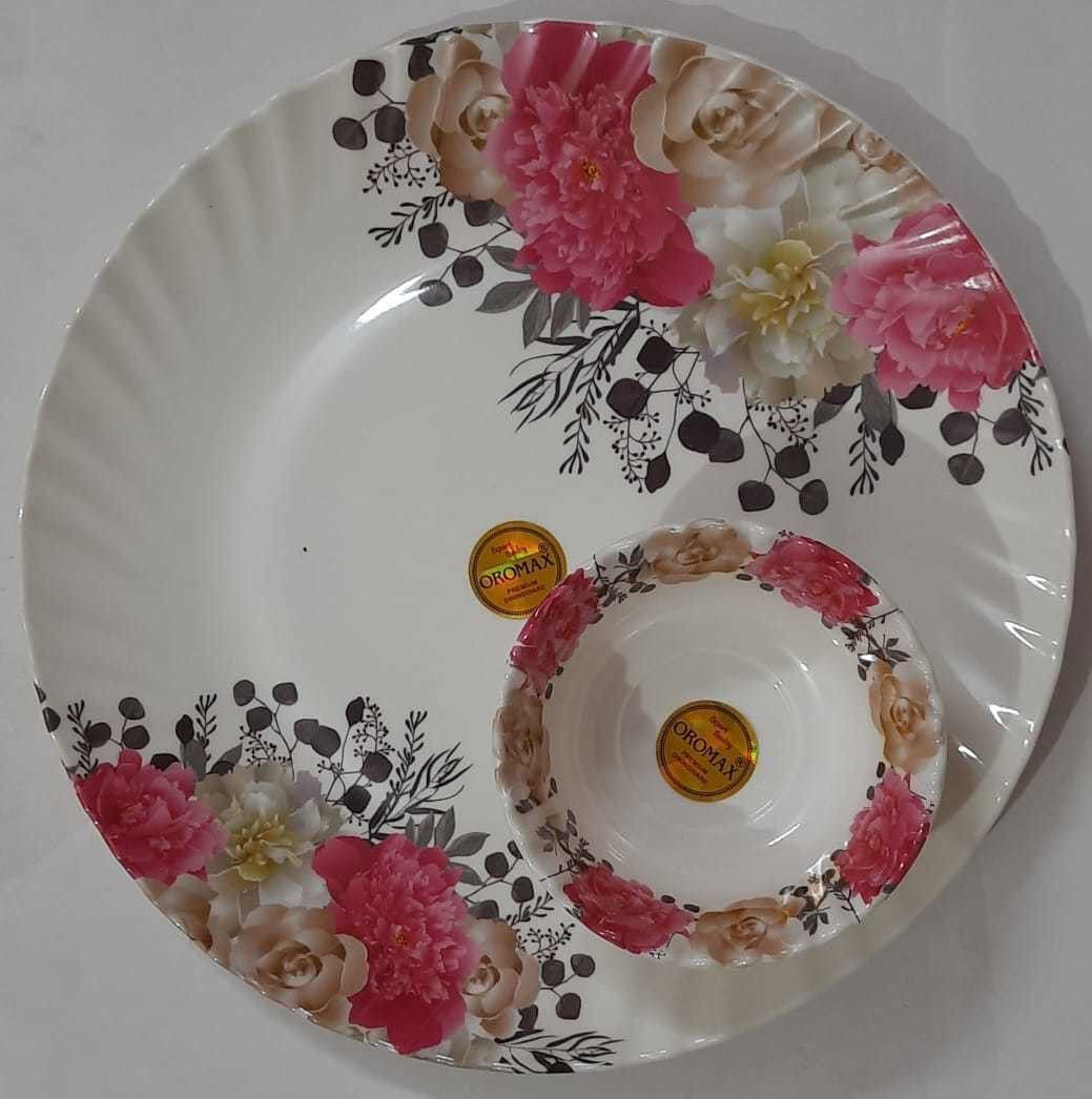 radhe crockery Pack of 44 Melamin Dinner Set-picture-36