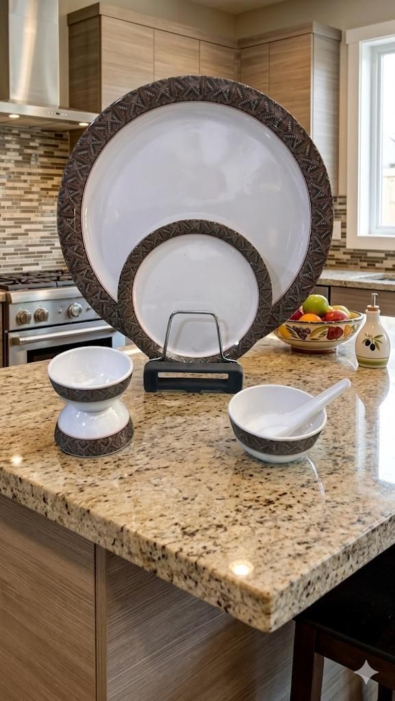 Pack of 23 Melamin MELAMINE DINNER SET 24PC 518 Dinner Set-image-18