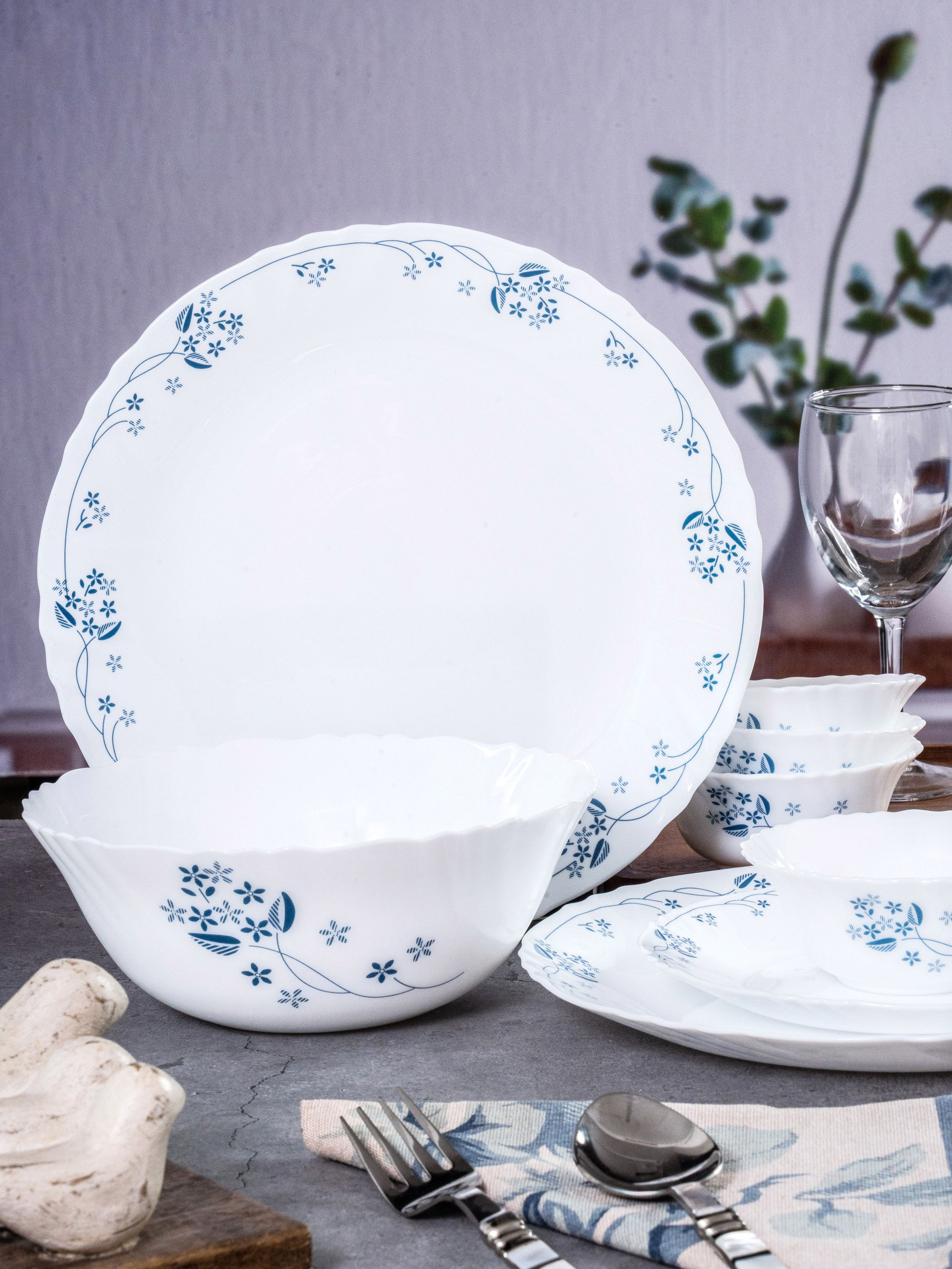 Pack of 4 Opalware Cello Opal Glass 13pcs Dinner Set Dinner Set-picture-11