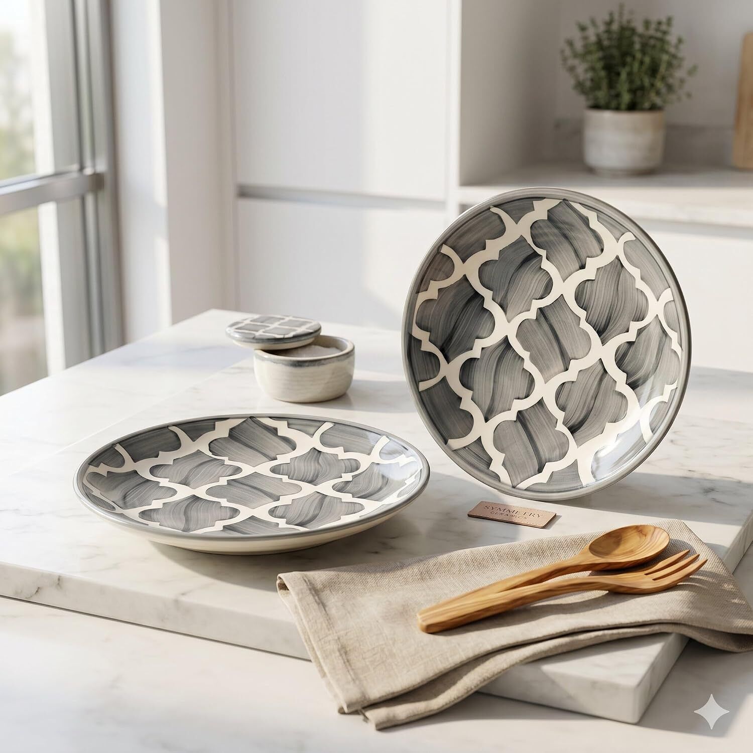 arqivo YN-NBD_CR_PLATE_B(20.5CM)-GREY-002 Dinner Plate-picture-48