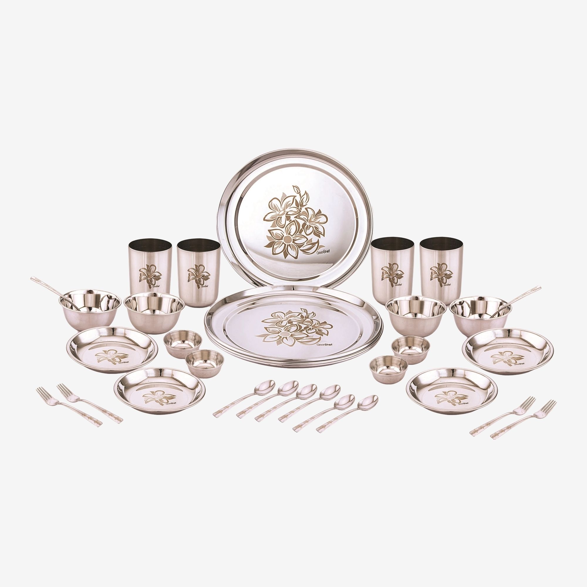 Pack of 32 Stainless Steel Iconic Dinner Set-image-49