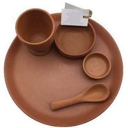 Pack of 5 Earthenware clay Dinner Set Dinner Set-image-19