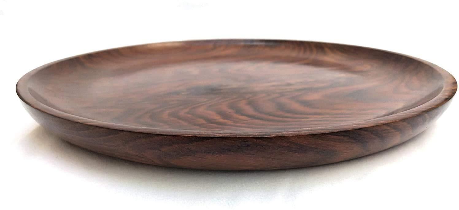 elite indian Wood HANDMADE WOODEN SERVING PLATE Dinner Set-picture-30