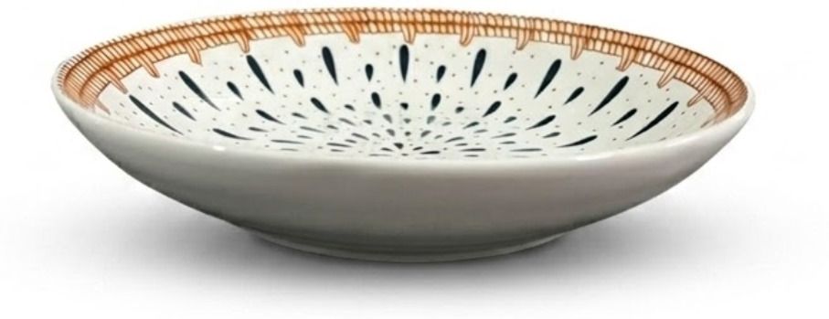 Ceramic Decorative Dropline Print Plate for Breakfast Lunch Dinner Salad and Dessert Use Dinner Set-image-21