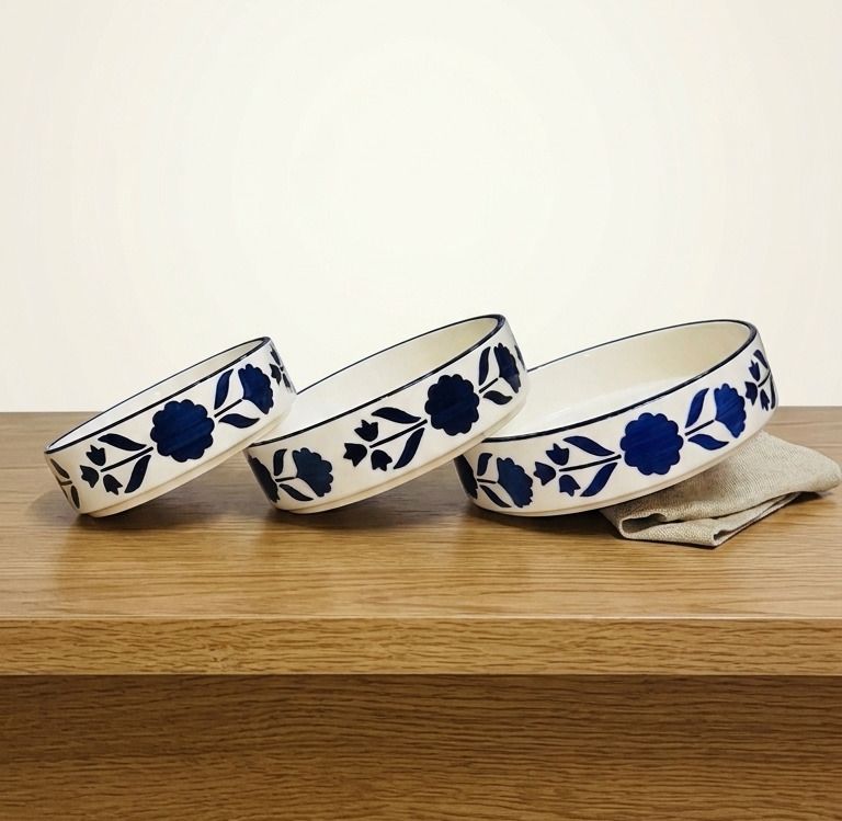 Pack of 3 Ceramic SLDBL001 Dinner Set-image-24