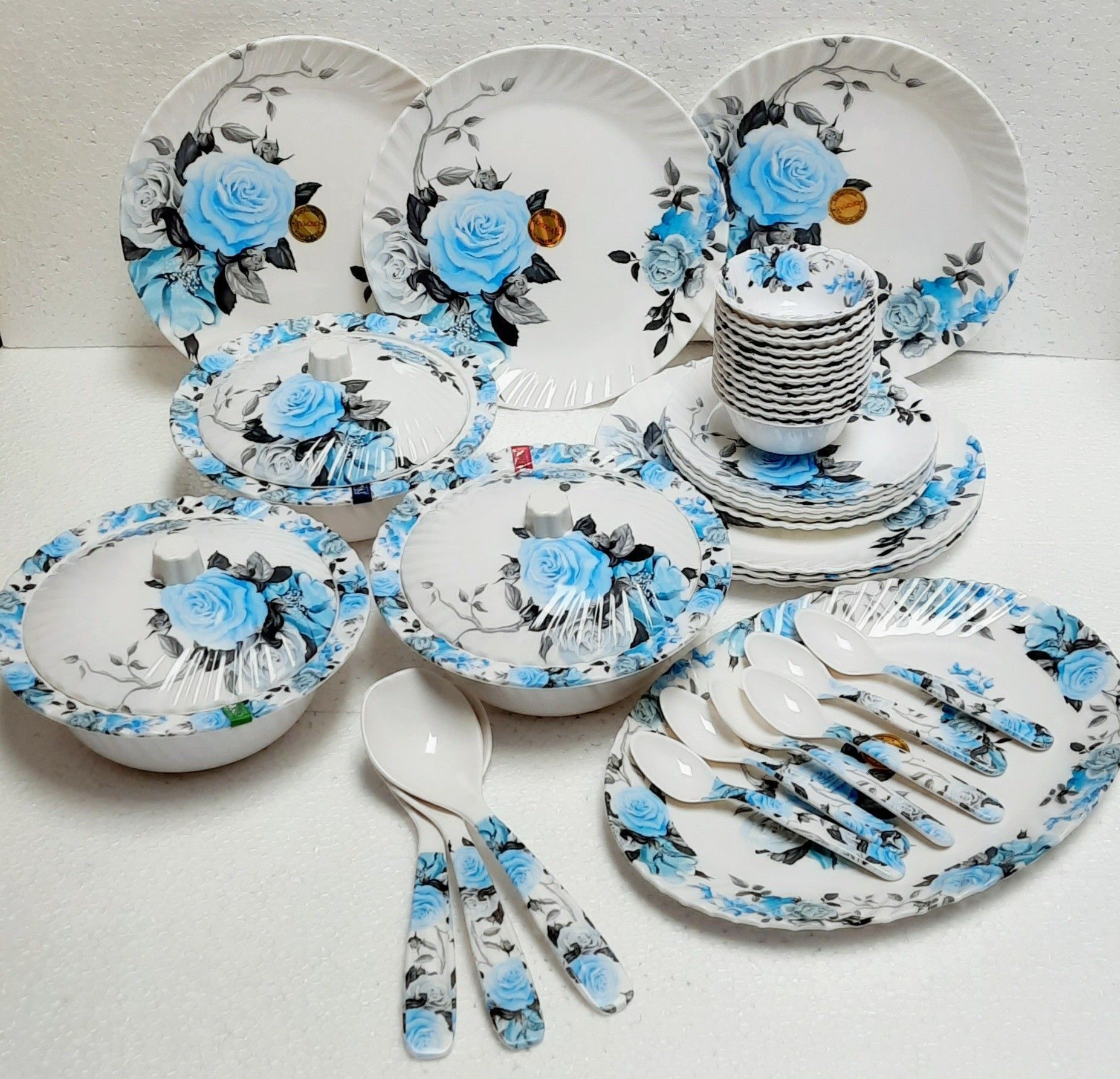 radhe crockery Pack of 40 Melamin BY OROMAX Dinner Set-picture-12