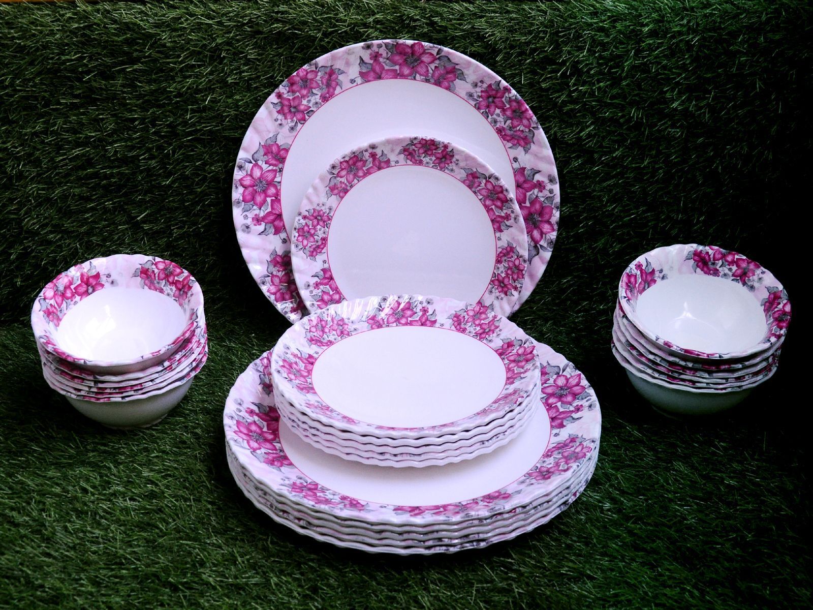 radhe crockery Pack of 44 Melamin Dinner Set-picture-14
