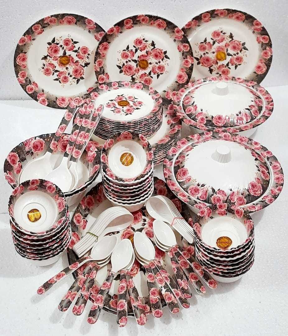 radhe crockery Pack of 84 Melamin Dinner Set-picture-32