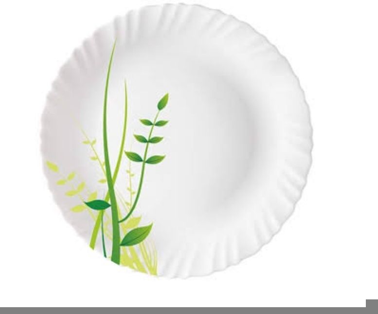 Pack of 10 Opalware GREEN HERBS Dinner Set-image-12